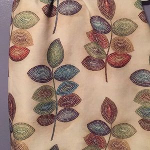 Fabric shower curtain